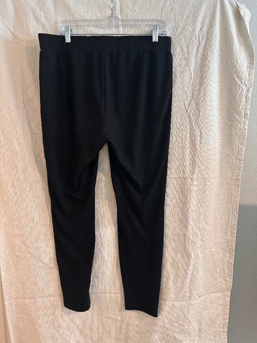 Michael Kors Logo Tape Leggings Black Size L Stretch Pull-On - Picture 4 of 5